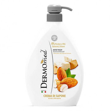 Sapun lichid, Dermomed Crema di Sapone Karite e Mandorla, 1L - Img 2