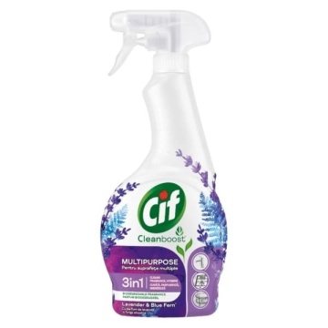 Solutie multisuprafete spray 3 in1 Lavender & Blue Fern Cif Cleanboost 500 ml