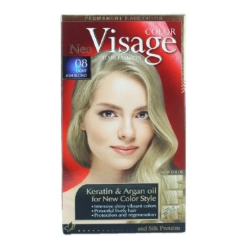 Vopsea de par permanenta 08 Light Ash Blond Visage