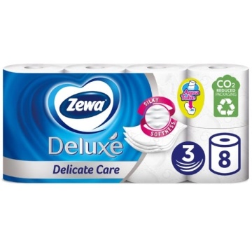 Zewa Deluxe Delicate Care hartie igienica 8 role 3 straturi