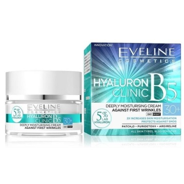Crema de fata anti-rid zi/noapte 30+ Hyaluron Clinic B5 Eveline Cosmetics 50 ml