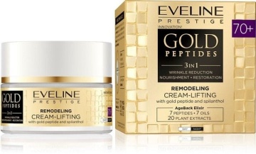 Crema de fata antirid Gold Peptides 3 in1 70+ Remodelling Eveline Cosmetics 50 ml