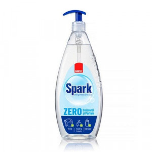 Detergent lichid pentru vase Sano Spark Zero coloranti si parfum 1l