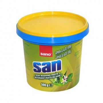 Detergent pasta pentru vase Sano San Lamaie & Aloe vera 500g