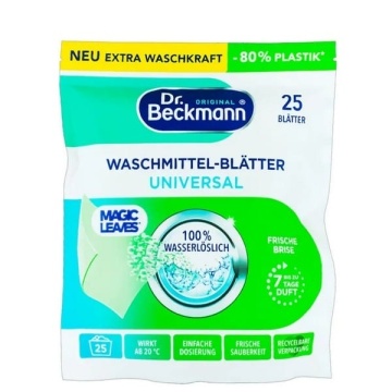 Detergent servetel pentru rufe Dr. Beckmann Magic Leaves Universal 25 buc 100 g