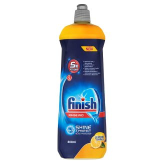 Finish Rinse Aid Shine &amp; Protect Lemon Sparkle solutie de clatire vase 800ml