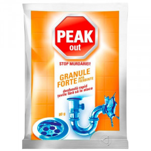 Granule desfundat tevi Peak out apa fierbinte 1plic 80g
