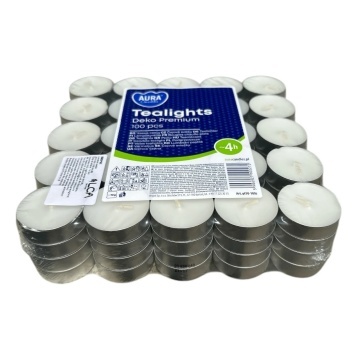 Lumanari pastila 4h Bispol Tealights 100 buc/set