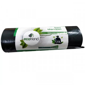 Saci menajeri EcoFriend 120 ml, negru