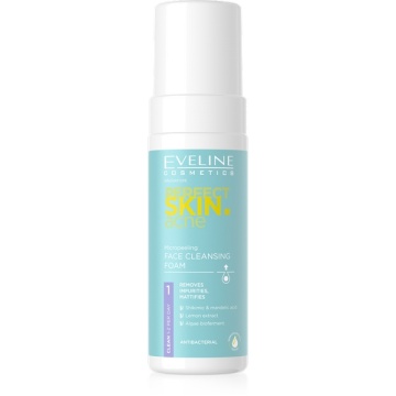 Spuma de curățare Eveline Perfect Skin Acnee Micro-peeling pentru ten problematic 150 ml