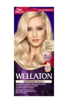 Vopsea de par permanenta Wellaton Intense Blond special cenusiu 12/1, 110 ml