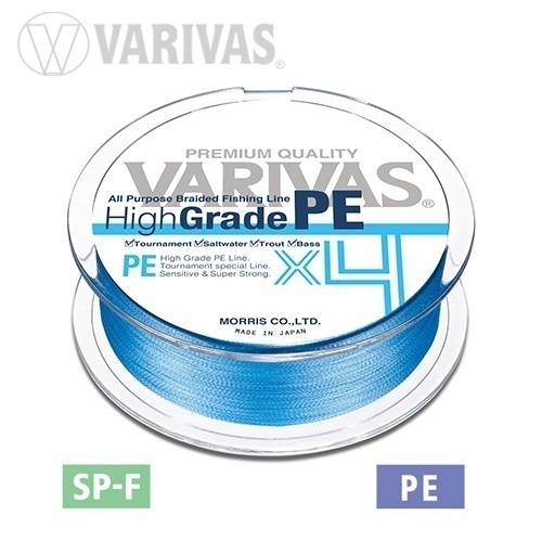 Fir Textil Varivas High Grade PE X4 0.218mm., 30lb., 150m., culoare Water Blue