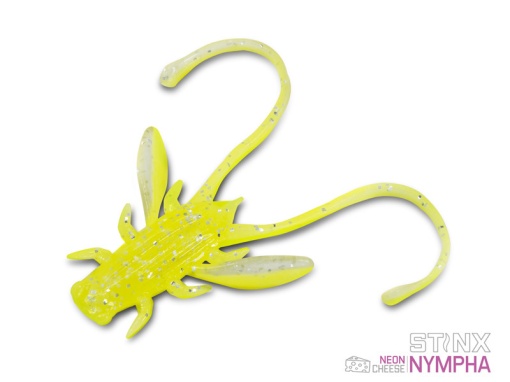Naluca Soft Delphin B! Stinx Nympha 2.5cm culoare Neon, aroma Branza, 20 buc.