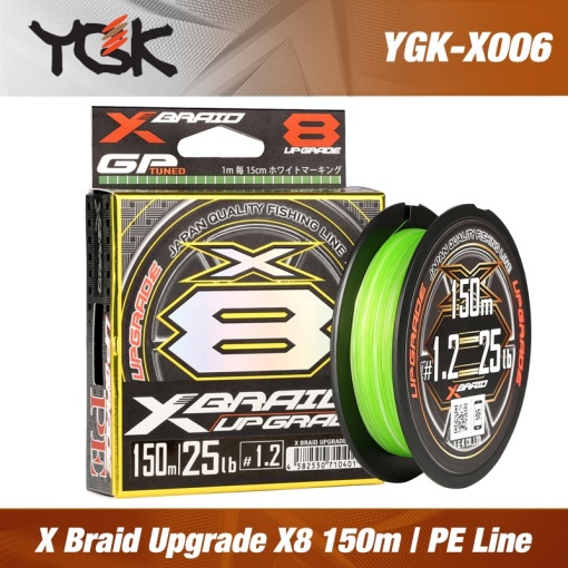 YGK X Braid Upgrade X8, 150m, 0.153mm, 7.25KG