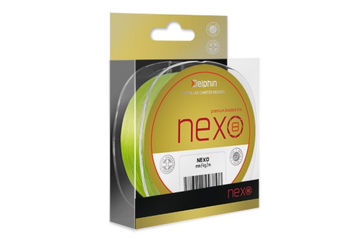 Fir Textil Delphin Nexo 8 Premium Braid Line Verde Fluo 130m – 0.14mm / 18.96lbs / 8.6kg
