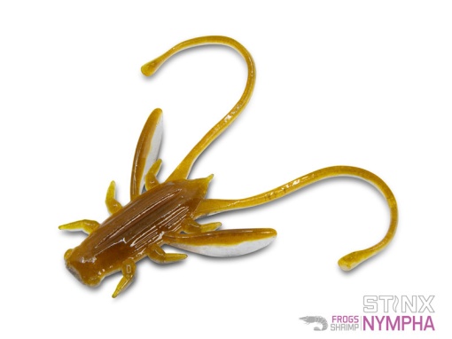 Naluca Soft Delphin B! Stinx Nympha 2.5cm culoare Frogs, aroma Crevete, 20 buc.