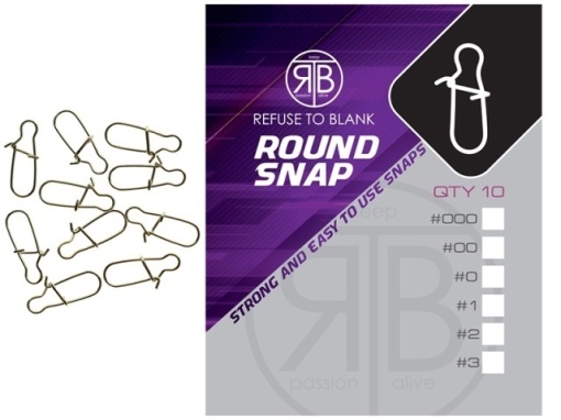 Agrafe Rapide RTB Round Snap #1, 10buc./plic
