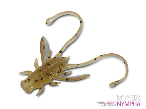 Naluca Soft Delphin B! Stinx Nympha 2.5cm culoare Muddy, aroma Crevete, 20 buc.