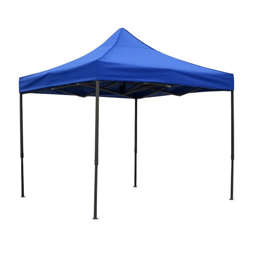 Cort Pavilion 3x3m Pliabil Tip Acordeon cu Cadru Metalic, Albastru