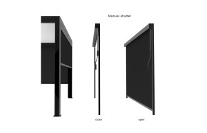 Plasa Tip Rulou Manuala, Anti Insecte, Anti UV 270cm X 218cm compatibil cu latura de 3m - Img 2