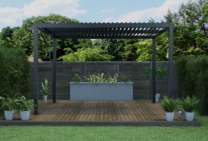 Pergola Automata Bioclimatica, Pavilion 3x3x2.5metri , Premium, Aluminiu - Img 4