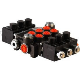 Distribuitor electric trei sectiuni 24 Vdc 50 litri