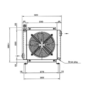 Radiator racire ulei 24V DC