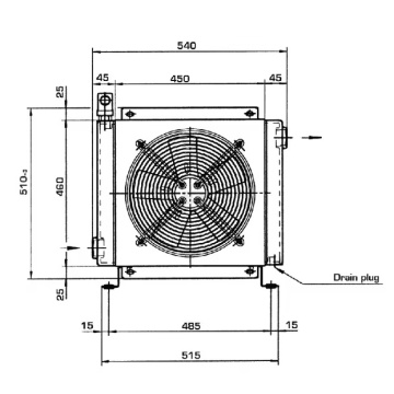 Radiator racire ulei 24V DC