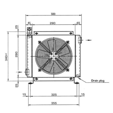 Radiator racire ulei 12V DC