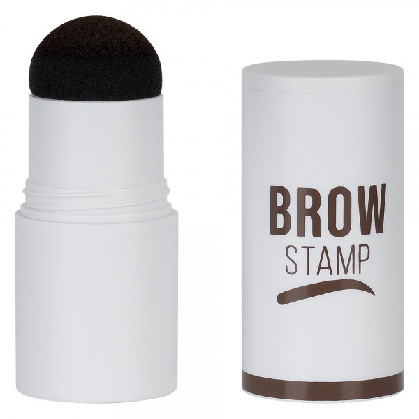 Kit Stampila Sprancene + Sabloane Kiahbeaute Brow Stamp #01 - Dark Brown