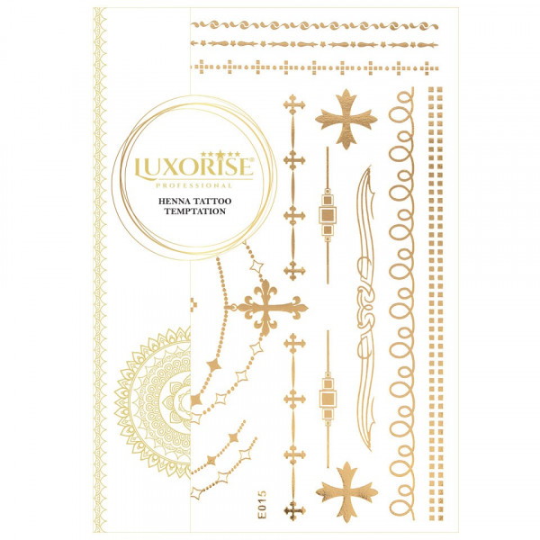 Tatuaj Temporar LUXORISE Henna Temptation Gold Edition E015