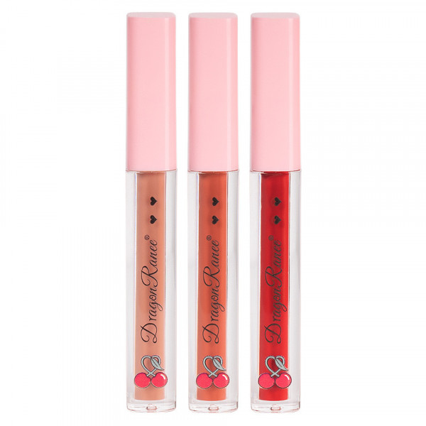 Set 3 Rujuri Lichide Mate Ranee Cherries Matte Lipstick #02
