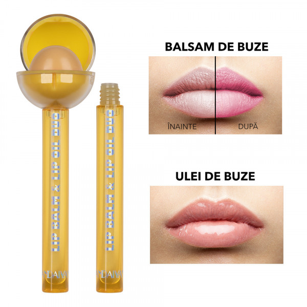 Balsam si Ulei de Buze Handaiyan Lollipop Lip Balm & Lip Oil Duo #03