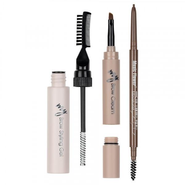 Kit Sprancene 3 in 1 Music Flower My Brow Kit, Light Brown