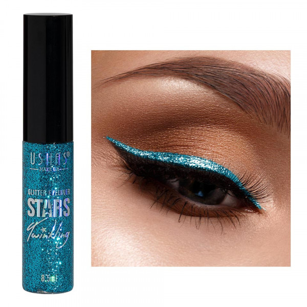 Eyeliner colorat cu sclipici Ushas Stars 03
