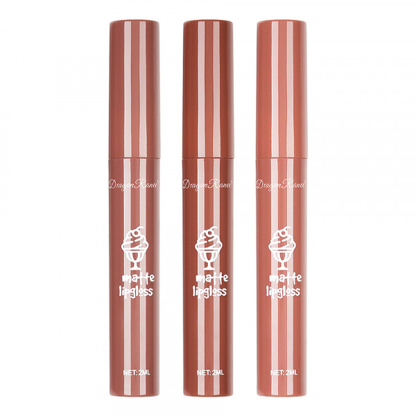 Set 3 Rujuri Lichide Mate Ranee Delicious Matte Lipgloss #02