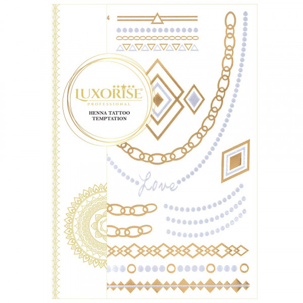 Tatuaj Temporar LUXORISE Henna Temptation Gold Edition E024