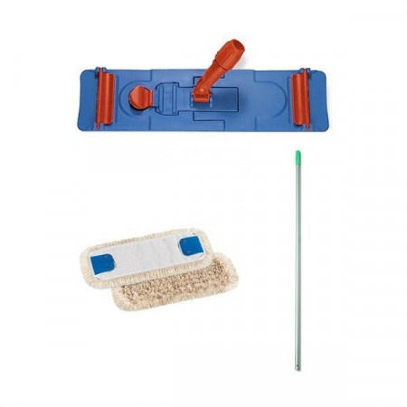 sve za pod-Perika za mop klik sistem-ravna poliester/pamuk 40 cm_komplet