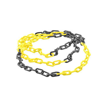 Plastični lanac u crno žutoj boji