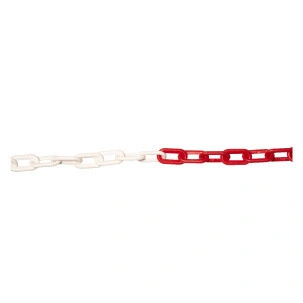 crveno beli Plastični lanac 6mm