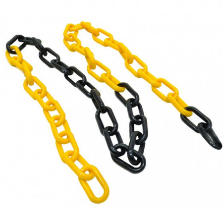 crno žuti Plastični lanac 6mm