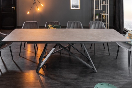 ATLAS uitschuifbare eettafel 180-220-260cm keramisch blad in betonlook - Img 7
