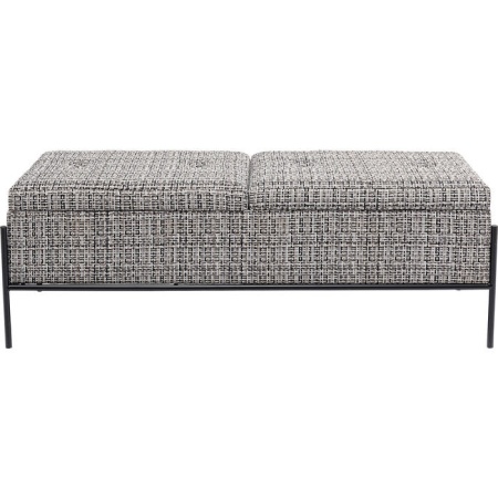 Bank 120cm met Knoppen en Opslag - Img 2