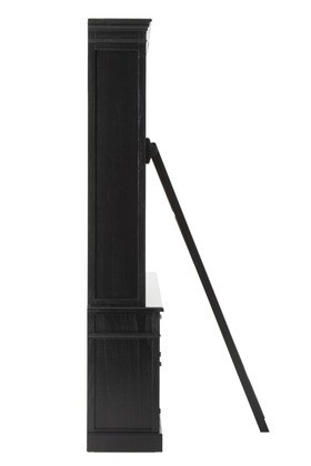 Bibliotheekkast+Ladder Hout Zwart/Naturel 200cm - Img 3