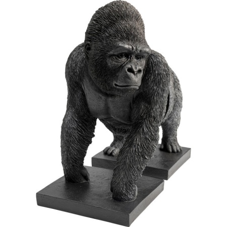 Boekensteun Gorilla Polyresin, Handgemaakt, Elke vrede uniek, Geassembleerd - Img 7