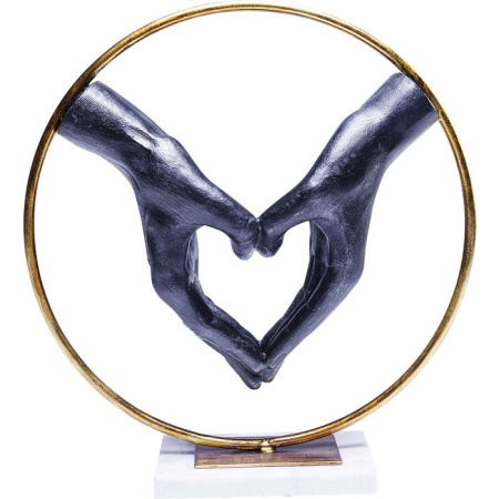 Deco Object Elementen Hart Hand 34cm - Img 3