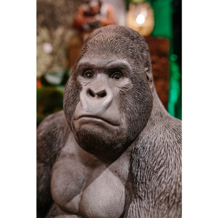 Deco Object Monkey Gorilla Side XL Zwart H76cm - Img 5