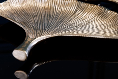 Decoratieve kommen set van 3 GINKGO 30cm goud handgemaakt metaal - Img 4