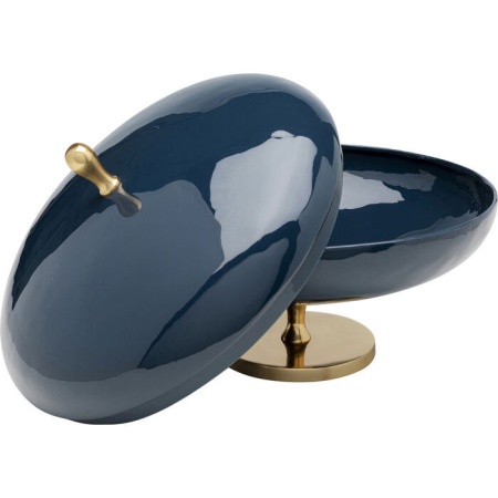 Decoratieve Schaal met Deksel Salome Blauw 24cm - Img 4