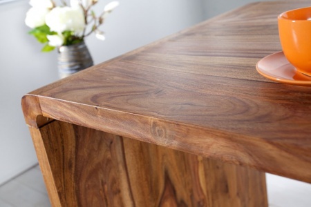 Design bureau CUBUS 150cm Sheesham Rosewood Wood Stone Finish - Img 3